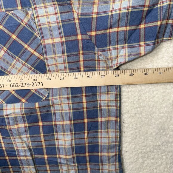 Vintage 90’s Bugle Boy Plaid Button Up Shirt Cotton Blend Size XXL NWT DEADSTOCK - Picture 7 of 8